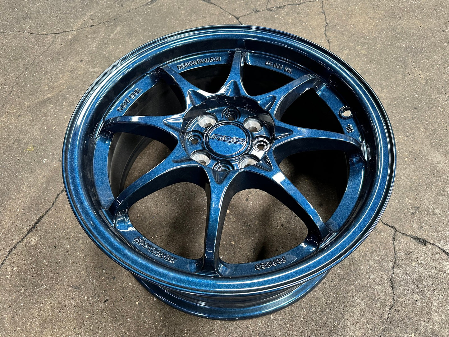 New 16X7 ET40 AOW Flow Formed CE28 Rim (4 wheel) Gloss Blue 4X100