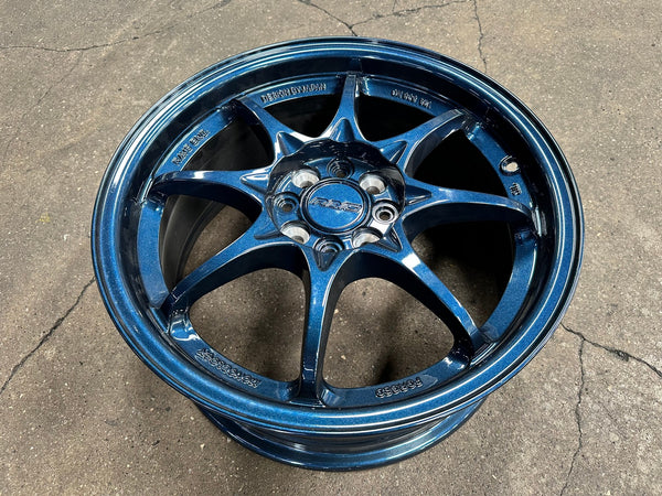 New 16X7 ET40 AOW Flow Formed CE28 Rim (4 wheel) Gloss Blue 4X100
