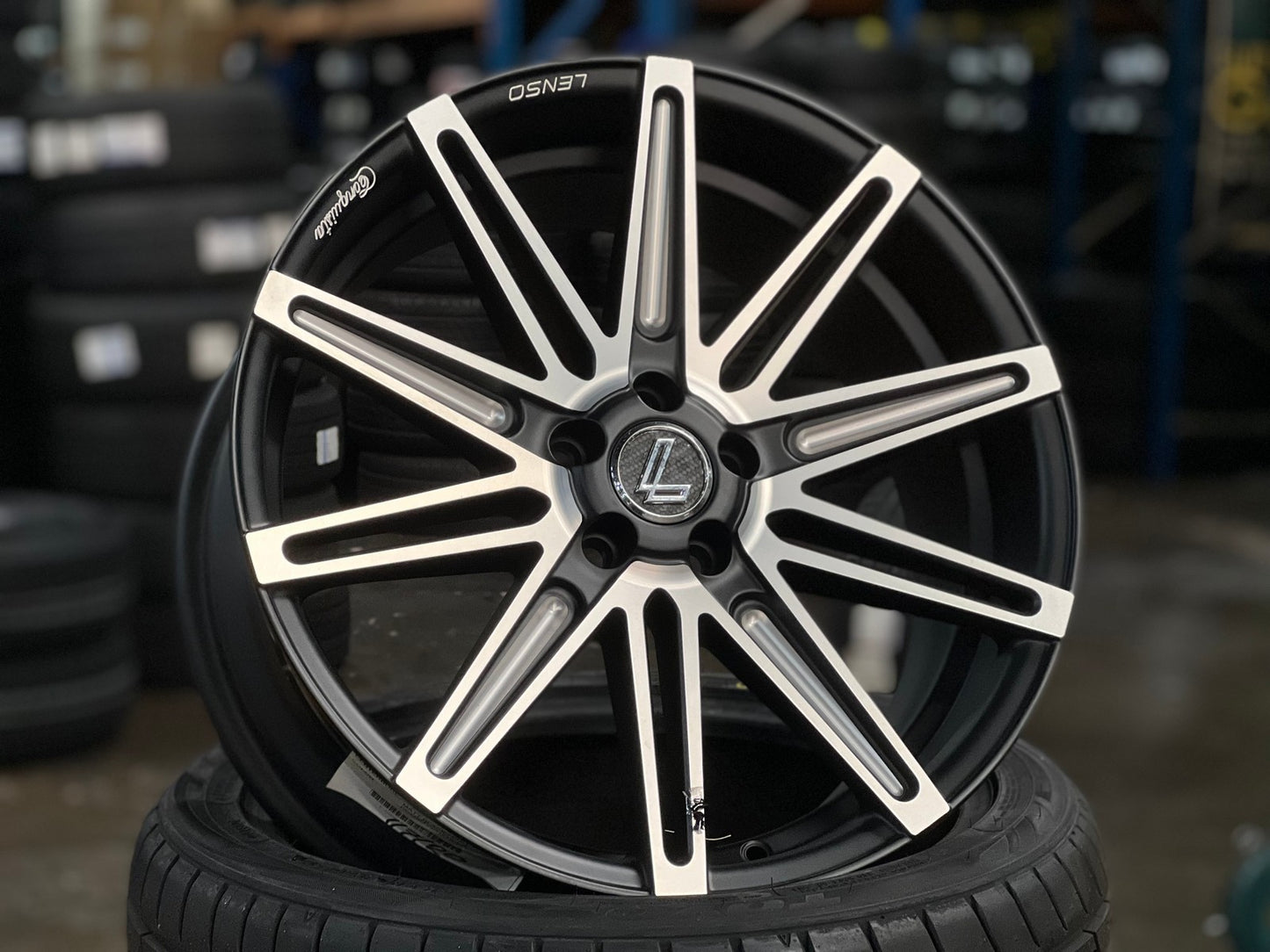New 18X8 ET42 Lenso Conquista Rim (4 wheel) Matt Black 5X100