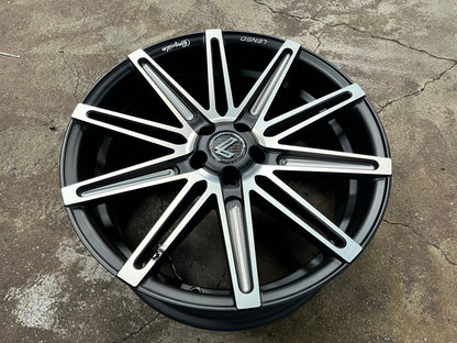 New 18X8 ET42 Lenso Conquista Rim (4 wheel) Matt Black 5X100