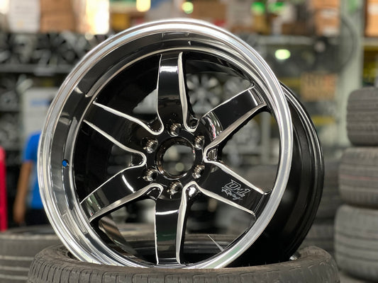 New 18X9.5 ET25 Lenso D1 Racing Rim (4 wheel) Gloss Black 6X114.3