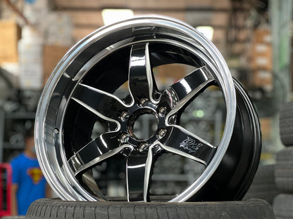 New 18X9.5 ET25 Lenso D1 Racing Rim (4 wheel) Gloss Black 6X114.3