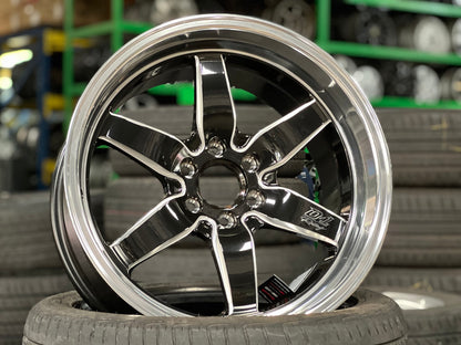 New 18X9.5 ET25 Lenso D1 Racing Rim (4 wheel) Gloss Black 6X114.3