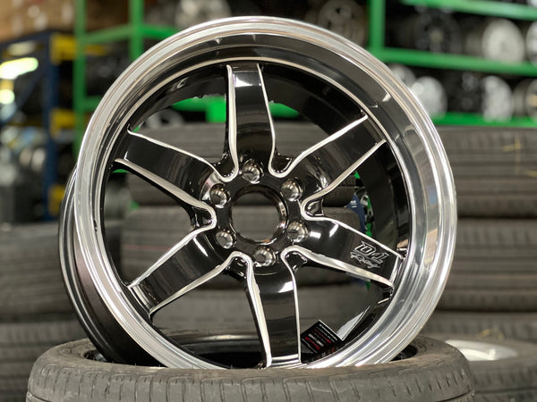 New 18X9.5 ET25 Lenso D1 Racing Rim (4 wheel) Gloss Black 6X114.3