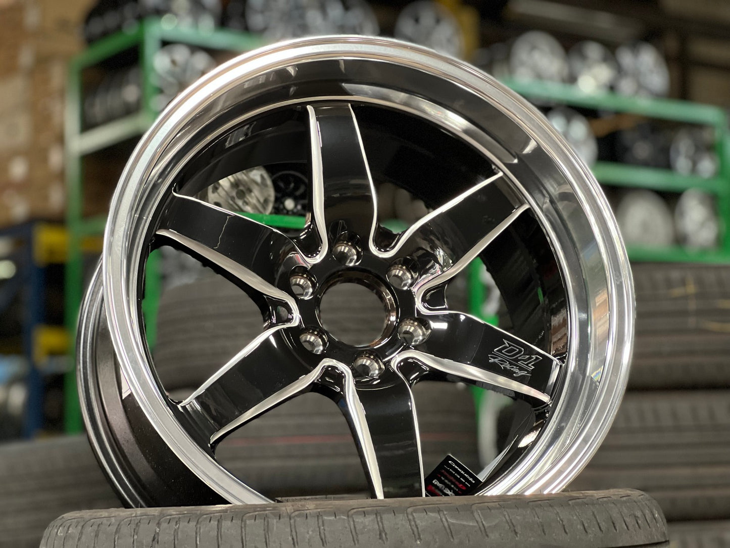 New 18X9.5 ET25 Lenso D1 Racing Rim (4 wheel) Gloss Black 6X114.3