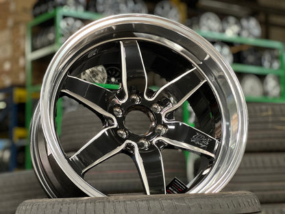 New 18X9.5 ET25 Lenso D1 Racing Rim (4 wheel) Gloss Black 6X114.3