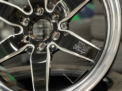 New 18X9.5 ET25 Lenso D1 Racing Rim (4 wheel) Gloss Black 6X114.3