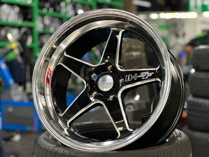 New 18X9.5 ET22 Lenso D1SF Rim (4 wheel) Gloss Black 5X114.3
