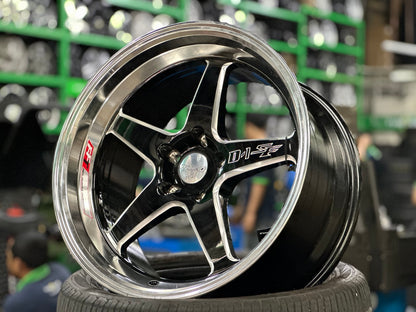 New 18X9.5 ET22 Lenso D1SF Rim (4 wheel) Gloss Black 5X114.3