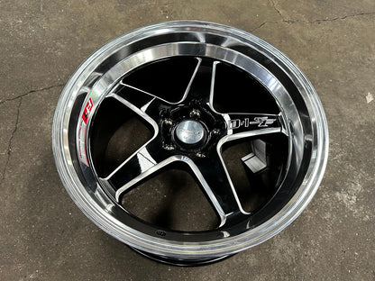 New 18X9.5 ET22 Lenso D1SF Rim (4 wheel) Gloss Black 5X114.3