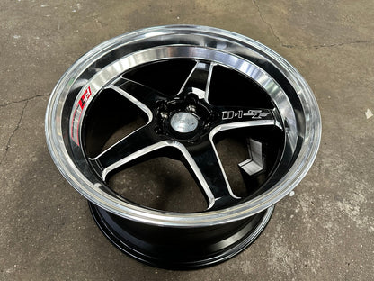 New 18X9.5 ET22 Lenso D1SF Rim (4 wheel) Gloss Black 5X114.3
