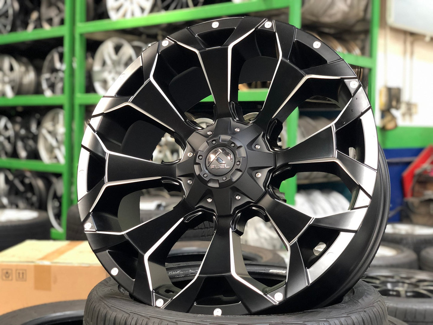 New 22X9.5 ET20 Fuel Rim (4 wheel) Matt Black 5X150