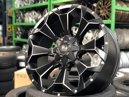 New 22X9.5 ET20 Fuel Rim (4 wheel) Matt Black 5X150