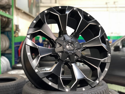 New 22X9.5 ET20 Fuel Rim (4 wheel) Matt Black 5X150