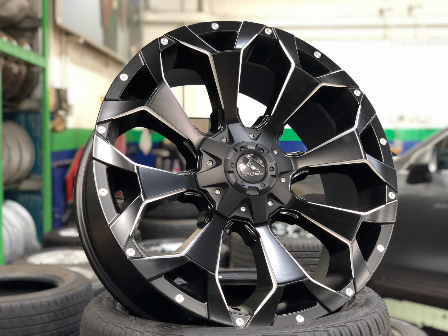 New 22X9.5 ET20 Fuel Rim (4 wheel) Matt Black 5X139.7