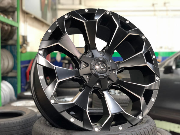 New 22X9.5 ET20 Fuel Rim (4 wheel) Matt Black 5X139.7