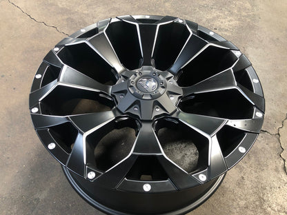 New 22X9.5 ET20 Fuel Rim (4 wheel) Matt Black 5X150