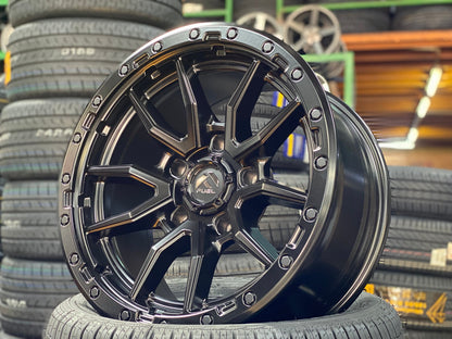 New 18X9 ET1 Fuel Rim (4 wheel) Matt Black 5X150