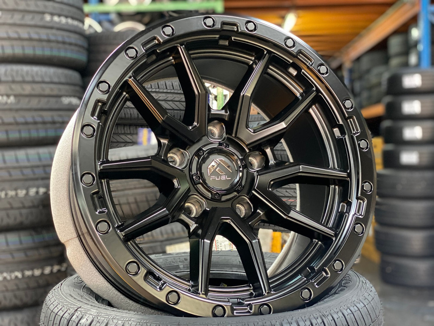 New 18X9 ET1 Fuel Rim (4 wheel) Matt Black 5X150