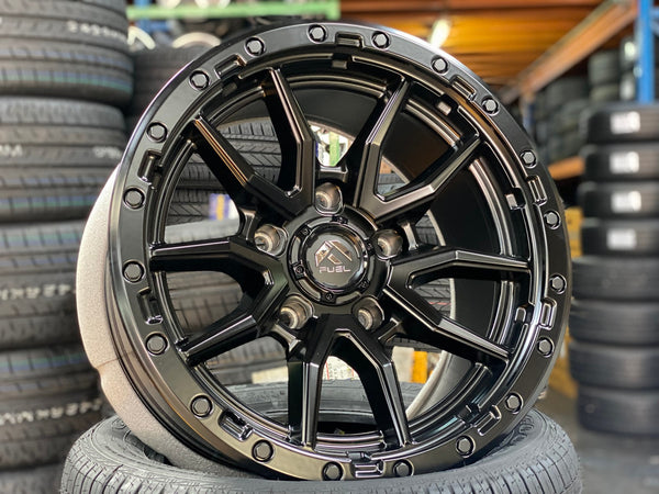 New 18X9 ET1 Fuel Rim (4 wheel) Matt Black 5X150