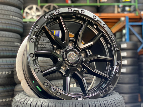 New 18X9 ET1 Fuel Rim (4 wheel) Matt Black 5X150