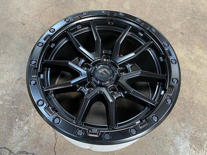 New 18X9 ET1 Fuel Rim (4 wheel) Matt Black 5X150