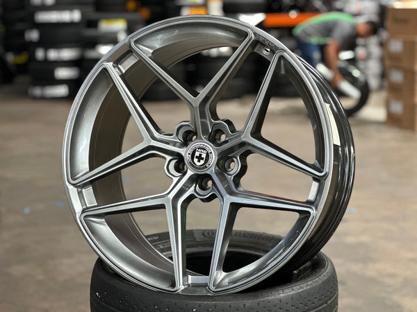 New 22X10.5 ET10 HRE F11 Rim (4 wheel) Gloss Silver 5X112