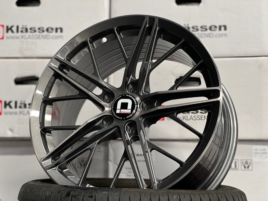 New 18X8.5 ET43 Klassen ID F53R Rim (4 wheel) Gloss Gunmetal 5X112