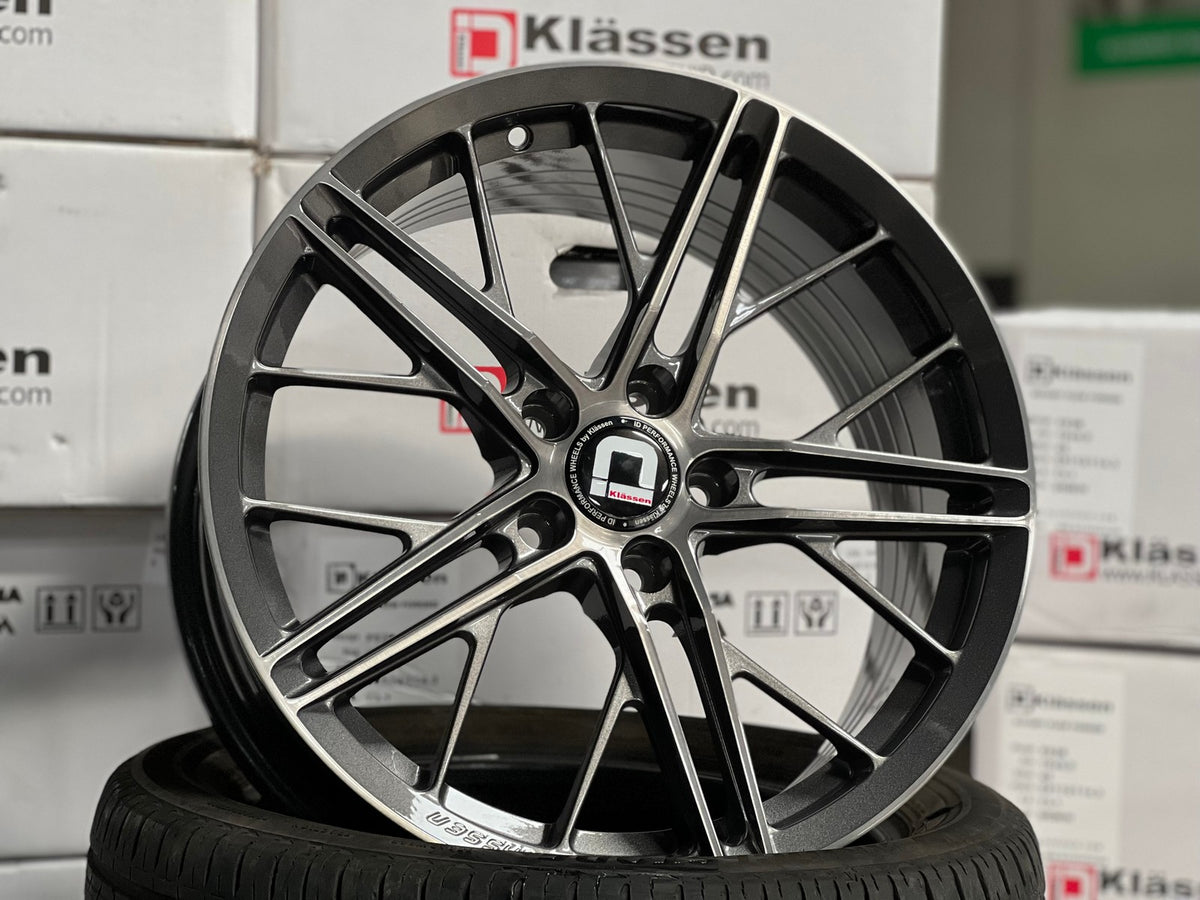 NEW 18X8.5 ET43 Klassen ID F53R Rim (4 wheel) Gloss Gunmetal 5X112
