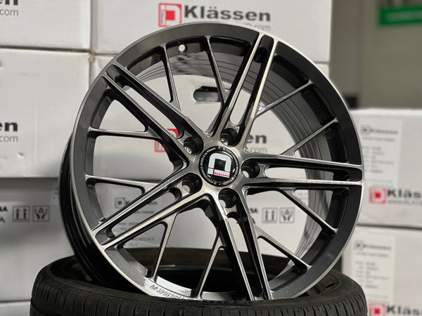 New 18X8.5 ET43 Klassen ID F53R Rim (4 wheel) Gloss Gunmetal 5X112