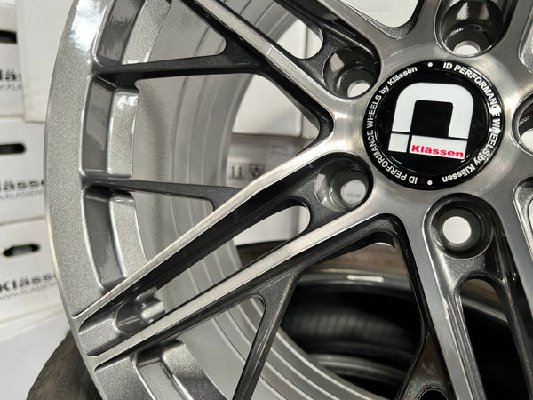 New 18X8.5 ET43 Klassen ID F53R Rim (4 wheel) Gloss Gunmetal 5X114.3