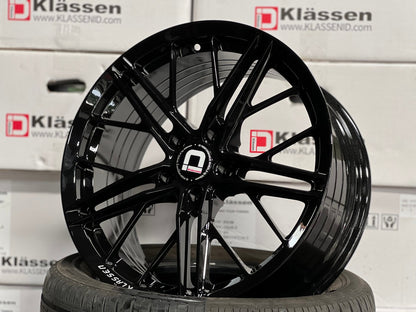 New 18X8.5 ET43 Klassen ID F53R Rim (4 wheel) Gloss Black 5X114.3