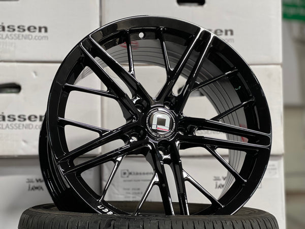 New 18X8.5 ET43 Klassen ID F53R Rim (4 wheel) Gloss Black 5X112