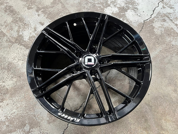 New 18X8.5 ET43 Klassen ID F53R Rim (4 wheel) Gloss Black 5X112