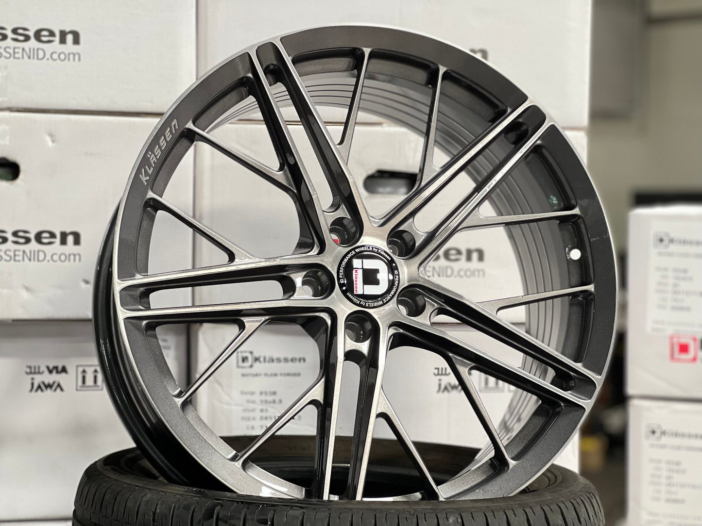 New 20X9 ET35 Klassen ID F53R Rim (4 wheel) Gloss Gunmetal 5X112