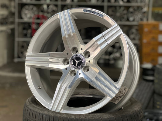 New 18X8.5 ET42 TCK Racing Rim (4 wheel) Gloss Silver 5X112