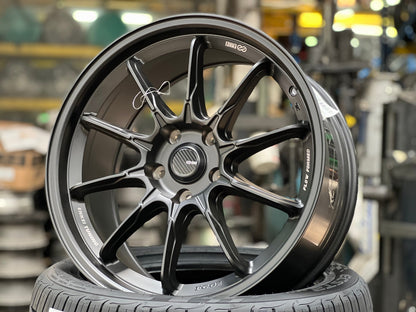 New 18X8.5 ET40 Enkei Rim (4 wheel) Matt Black 5X114.3