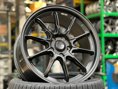 New 18X8.5 ET40 Enkei Rim (4 wheel) Matt Black 5X114.3