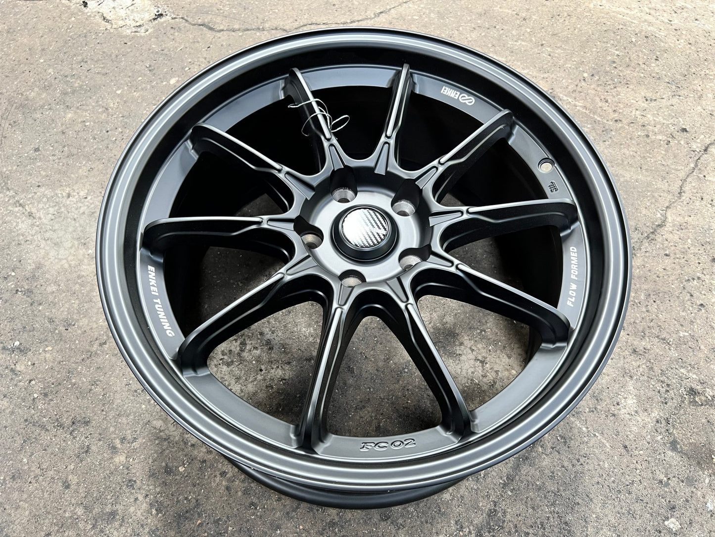 New 18X8.5 ET40 Enkei Rim (4 wheel) Matt Black 5X114.3