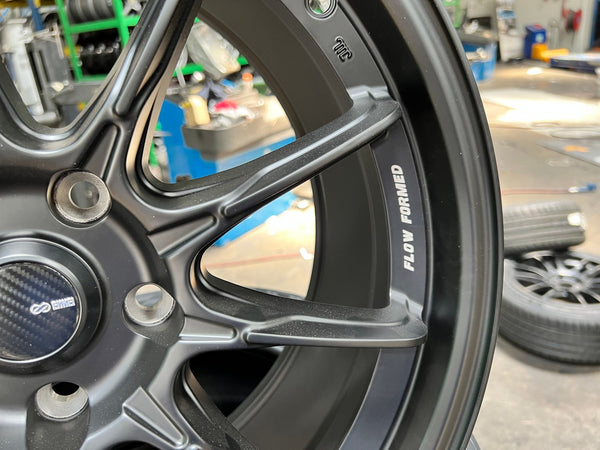 New 18X8.5 ET40 Enkei Rim (4 wheel) Matt Black 5X114.3