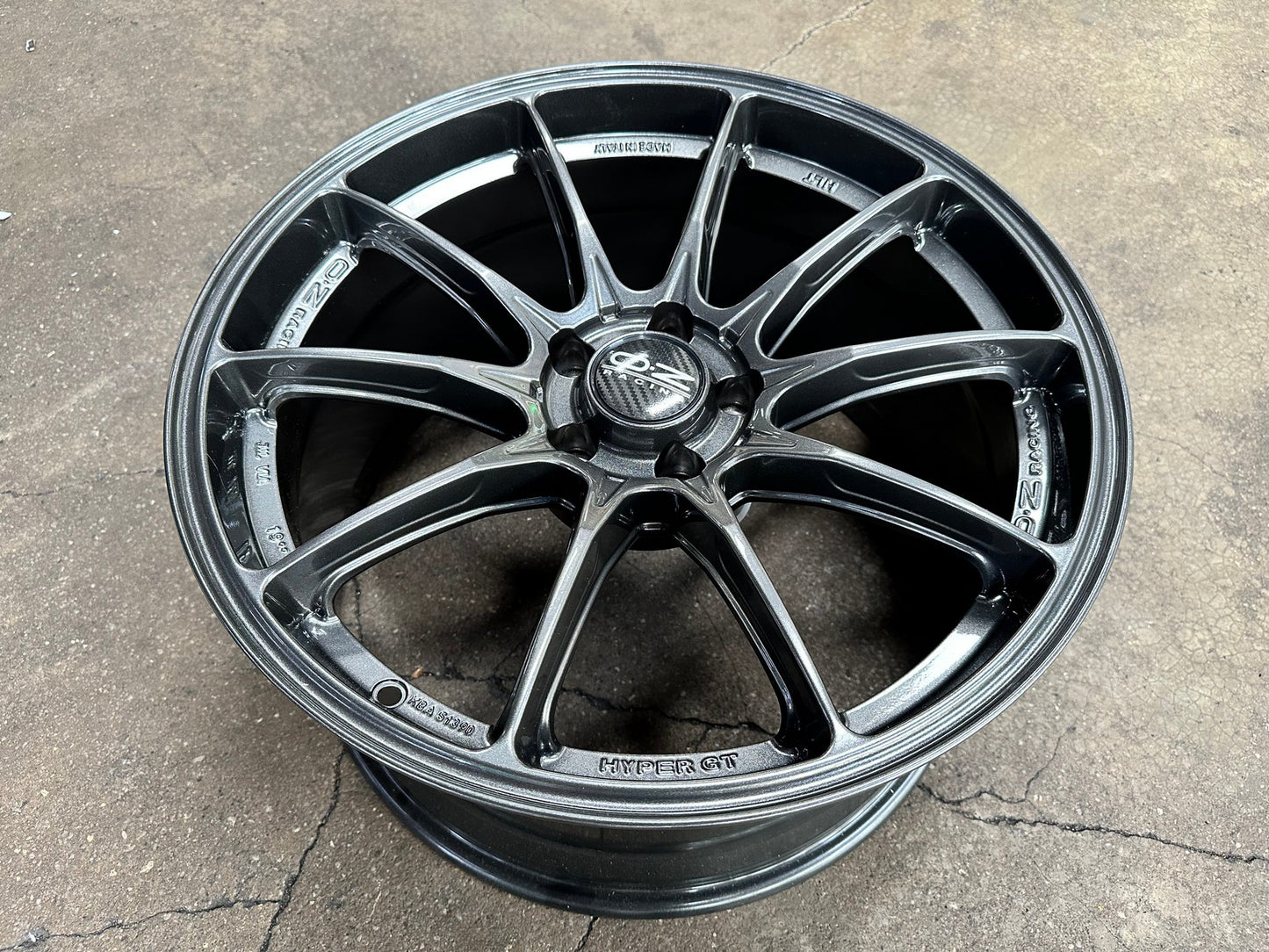 New 19X10 ET32 OZ Racing Hyper GT Rim (4 wheel) Gloss Gunmetal 5X112
