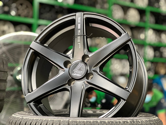 New 16X7 ET35 Lenso Jager Craft Rim (4 wheel) Matt Black 4X100
