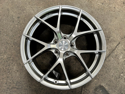 New 18X8.5 ET42 Lenso Jager Dyna Rim (4 wheel) Gloss Silver 5X114.3