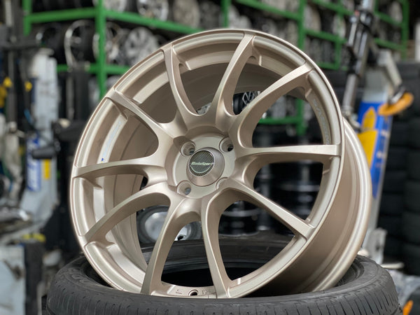 New 17X7 ET40 Ketrin Rim (4 wheel) Matt Gold 4X100