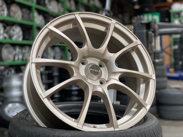 New 17X7 ET40 Ketrin Rim (4 wheel) Matt Gold 4X100