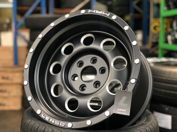 New 16X9 ET0 Lenso Max 6 Rim (4 wheel) Matt Black 6X114.3