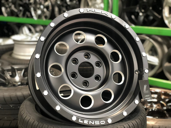 New 16X9 ET0 Lenso Max 6 Rim (4 wheel) Matt Black 6X114.3