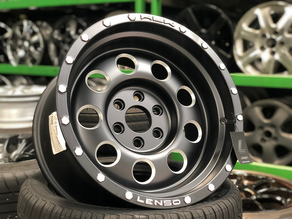 New 16X9 ET0 Lenso Max 6 Rim (4 wheel) Matt Black 6X114.3