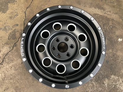 New 16X9 ET0 Lenso Max 6 Rim (4 wheel) Matt Black 6X114.3