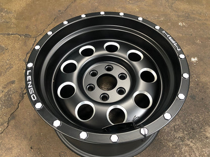 New 16X9 ET0 Lenso Max 6 Rim (4 wheel) Matt Black 6X114.3